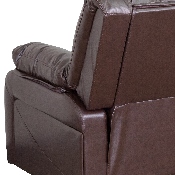 Harmony Series Brown LeatherSoft Recliner, BT-70597-1-BN-GG