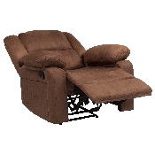 Harmony Series Chocolate Brown Microfiber Recliner, BT-70597-1-BN-MIC-GG