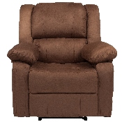 Harmony Series Chocolate Brown Microfiber Recliner, BT-70597-1-BN-MIC-GG