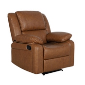 Harmony Series Cognac LeatherSoft Recliner, BT-70597-1-CGN-GG