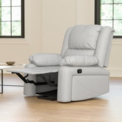 Harmony Series Cream LeatherSoft Recliner, BT-70597-1-CRM-GG