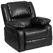 Harmony Series Black LeatherSoft Recliner, BT-70597-1-GG