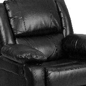 Harmony Series Black LeatherSoft Recliner, BT-70597-1-GG