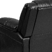 Harmony Series Black LeatherSoft Recliner, BT-70597-1-GG