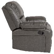 Harmony Series Gray LeatherSoft Recliner, BT-70597-1-GY-GG