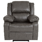Harmony Series Gray LeatherSoft Recliner, BT-70597-1-GY-GG