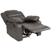 Harmony Series Gray LeatherSoft Recliner, BT-70597-1-GY-GG