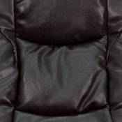 Contemporary Multi-Position Recliner and Ottoman with Wrapped Base in Brown LeatherSoft, BT-7862-BN-GG