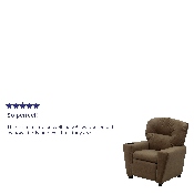 Contemporary Brown Microfiber Kids Recliner with Cup Holder, BT-7950-KID-MIC-BRWN-GG