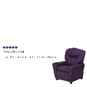 Contemporary Purple Vinyl Kids Recliner with Cup Holder, BT-7950-KID-PUR-GG