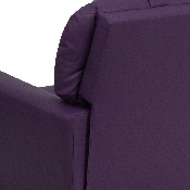 Contemporary Purple Vinyl Kids Recliner with Cup Holder, BT-7950-KID-PUR-GG