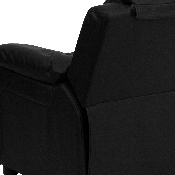 Deluxe Padded Contemporary Black LeatherSoft Kids Recliner with Storage Arms, BT-7985-KID-BK-LEA-GG