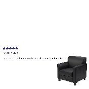 HERCULES Diplomat Series Black LeatherSoft Chair, BT-827-1-BK-GG