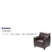 HERCULES Diplomat Series Brown LeatherSoft Chair, BT-827-1-BN-GG