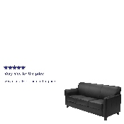 HERCULES Diplomat Series Black LeatherSoft Sofa, BT-827-3-BK-GG