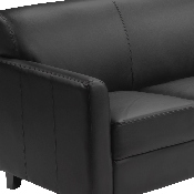 HERCULES Diplomat Series Black LeatherSoft Sofa, BT-827-3-BK-GG