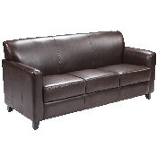 HERCULES Diplomat Series Brown LeatherSoft Sofa, BT-827-3-BN-GG