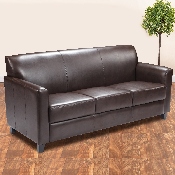 HERCULES Diplomat Series Brown LeatherSoft Sofa, BT-827-3-BN-GG