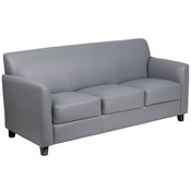 HERCULES Diplomat Series Gray LeatherSoft Sofa, BT-827-3-GY-GG