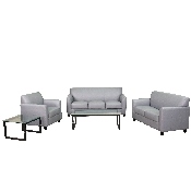 HERCULES Diplomat Series Reception Set in Gray LeatherSoft, BT-827-SET-GY-GG