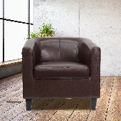 Brown LeatherSoft Lounge Chair, BT-873-BN-GG