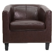 Brown LeatherSoft Lounge Chair, BT-873-BN-GG