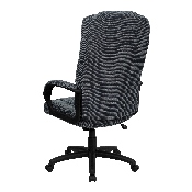 High Back Gray Fabric Executive Swivel Office Chair with Arms, BT-9022-BK-GG