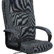 High Back Gray Fabric Executive Swivel Office Chair with Arms, BT-9022-BK-GG