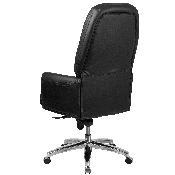 High Back Traditional Tufted Black LeatherSoft Multifunction Executive Swivel Ergonomic Office Chair with Arms, BT-90269H-BK-GG