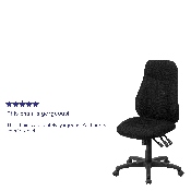 High Back Black Fabric Multifunction Swivel Ergonomic Task Office Chair, BT-90297H-GG