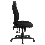 High Back Black Fabric Multifunction Swivel Ergonomic Task Office Chair, BT-90297H-GG