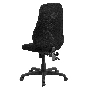 High Back Black Fabric Multifunction Swivel Ergonomic Task Office Chair, BT-90297H-GG