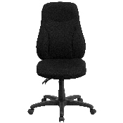 High Back Black Fabric Multifunction Swivel Ergonomic Task Office Chair, BT-90297H-GG