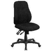 Mid-Back Black Fabric Multifunction Swivel Ergonomic Task Office Chair, BT-90297M-GG