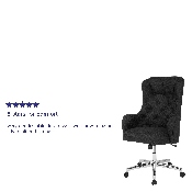 Chambord Home and Office Upholstered High Back Chair in Black Fabric, BT-90557H-BLK-F-GG