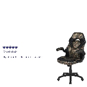 X10 Gaming Chair Racing Office Ergonomic Computer PC Adjustable Swivel Chair with Flip-up Arms, Camouflage/Black LeatherSoft, CH-00095-CAM-GG