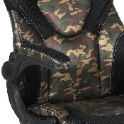 X10 Gaming Chair Racing Office Ergonomic Computer PC Adjustable Swivel Chair with Flip-up Arms, Camouflage/Black LeatherSoft, CH-00095-CAM-GG