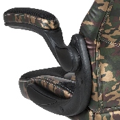 X10 Gaming Chair Racing Office Ergonomic Computer PC Adjustable Swivel Chair with Flip-up Arms, Camouflage/Black LeatherSoft, CH-00095-CAM-GG