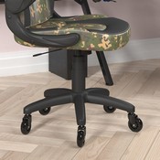X10 Gaming Chair Racing Computer PC Adjustable Chair with Flip-up Arms and Transparent Roller Wheels, Camouflage/Black LeatherSoft, CH-00095-CAM-RLB-GG
