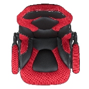 X10 Gaming Chair Racing Office Ergonomic Computer PC Adjustable Swivel Chair with Flip-up Arms, Red/Black LeatherSoft, CH-00095-RED-GG
