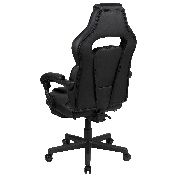 X40 Gaming Chair Racing Ergonomic Computer Chair with Fully Reclining Back/Arms, Slide-Out Footrest, Massaging Lumbar - Black, CH-00288-BK-BK-GG