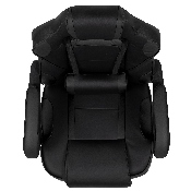 X40 Gaming Chair Racing Ergonomic Computer Chair with Fully Reclining Back/Arms, Slide-Out Footrest, Massaging Lumbar - Black, CH-00288-BK-BK-GG