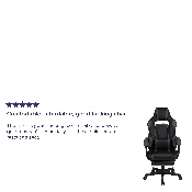 X40 Gaming Chair Racing Ergonomic Computer Chair with Fully Reclining Back/Arms, Slide-Out Footrest, Massaging Lumbar - Black/Gray, CH-00288-BK-GG