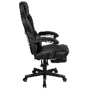 X40 Gaming Chair Racing Ergonomic Computer Chair with Fully Reclining Back/Arms, Slide-Out Footrest, Massaging Lumbar - Black/Gray, CH-00288-BK-GG