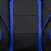 X40 Gaming Chair Racing Ergonomic Computer Chair with Fully Reclining Back/Arms, Slide-Out Footrest, Massaging Lumbar - Black/Blue, CH-00288-BL-GG