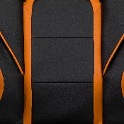 X40 Gaming Chair Racing Ergonomic Computer Chair with Fully Reclining Back/Arms, Slide-Out Footrest, Massaging Lumbar - Black/Orange, CH-00288-OR-GG