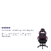 X40 Gaming Chair Racing Ergonomic Computer Chair with Fully Reclining Back/Arms, Slide-Out Footrest, Massaging Lumbar - Black/Purple, CH-00288-PR-GG