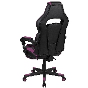 X40 Gaming Chair Racing Ergonomic Computer Chair with Fully Reclining Back/Arms, Slide-Out Footrest, Massaging Lumbar - Black/Purple, CH-00288-PR-GG