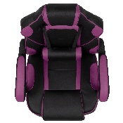X40 Gaming Chair Racing Ergonomic Computer Chair with Fully Reclining Back/Arms, Slide-Out Footrest, Massaging Lumbar - Black/Purple, CH-00288-PR-GG