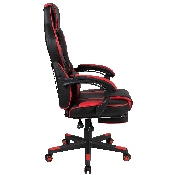 X40 Gaming Chair Racing Ergonomic Computer Chair with Fully Reclining Back/Arms, Slide-Out Footrest, Massaging Lumbar - Red, CH-00288-RED-GG